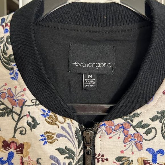 NWT Eva Longoria Jacquard Bomber Jacket - Size M - Picture 6 of 12
